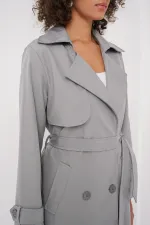 Trench-coat croisé 5918 - Gris