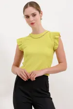 0430 Knitted Blouse - A.Sarı