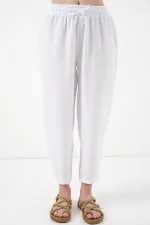 Ensemble deux pièces en lin 6622 - Blanc