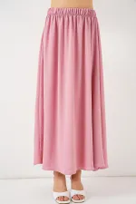 Jupe longue Ayrobin pour femme 8050 - Rose poudré