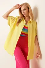 20120 Oversize Short-Sleeve Shirt - Yellow