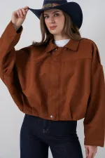 Veste Oversize en Daim Femme 1055 - Y. Kiremit