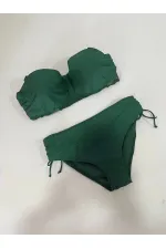 Robe tankini vert émeraude à motifs floraux pour femme, modèle HZL24S-LC4009