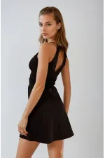 Maillot de bain short noir pour femme HZL26S-AR19211