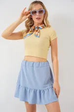 Women's Ayrobin Mini Skirt 8054 - Blue