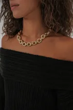 Pull oversize en maille à épaules dénudées pour femme (réf. 15908) - Noir