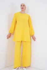 Ensemble tunique et pantalon Ayrobin 6712 - Jaune