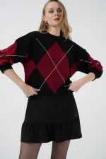 Jupe courte noire tricotée 1884