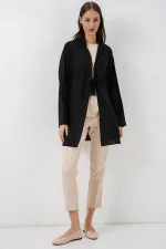 Kadın Salaş Bağcıklı Kimono 5981 - Siyah