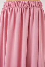 Jupe longue Ayrobin pour femme 8050 - Rose poudré