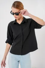 Women's Short Sleeve Shirt 20312 - Black