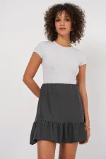 Jupe courte tricotée 1884 - Anthracite