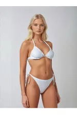 Ensemble bikini triangle blanc dos nu pour femme HZL25S-LC5005