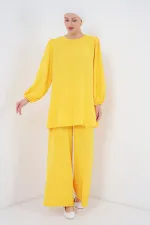 Ensemble tunique et pantalon Ayrobin 6712 - Jaune