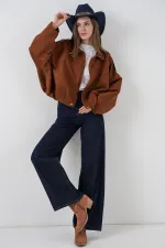 Veste Oversize en Daim Femme 1055 - Y. Kiremit