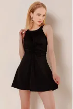 Kadın Siyah Şortlu Elbise Mayo HZL25S-AR19211