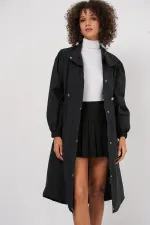 Trench-coat long doublé 5939 - Noir