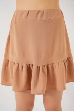 Women's Ayrobin Mini Skirt 8054 - Camel