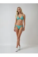 Ensemble bikini triangle dos nu vert aqua pour femme HZL25S-LC5005