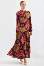 Robe hijab à col et cravate 1627 - A.Hardal