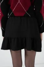 Jupe courte noire tricotée 1884