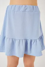 Women's Ayrobin Mini Skirt 8054 - Blue