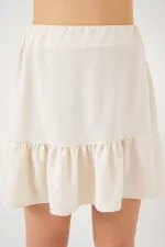 Women's Ayrobin Mini Skirt 8054 - Ecru