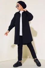 5845 Hijab Tunic - Black