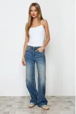 Kadın Beyaz İp Askılı Örme Body Bluz HZL24S-ZK11001