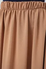 Women's Long Ayrobin Skirt 8050 - Camel