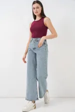 Women's Wide Leg High Waist Palazzo Jeans 6656 - A.Mavi
