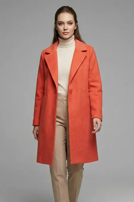 9085 Kaşe Kaban - B.Kırmızı