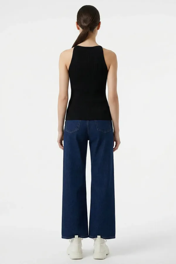 Kadın Askılı Örme Atlet 15935 - Siyah