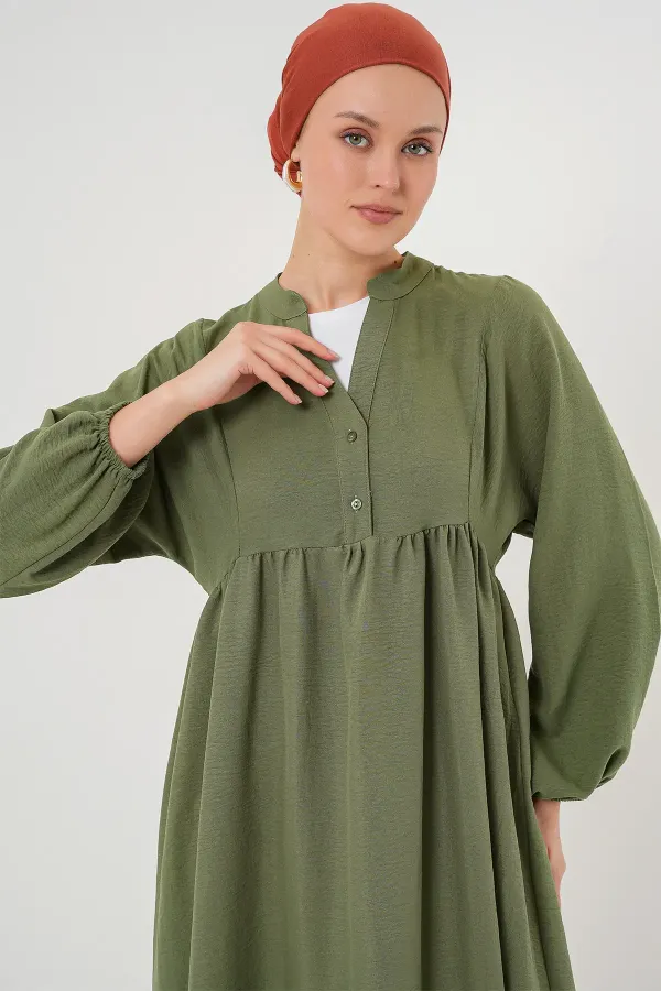 Robe longue hijab pour femme 2525 - Kaki