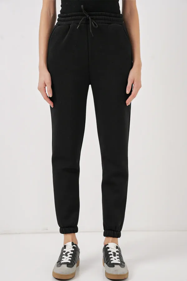 Pantalon de survêtement 55450 à trois fils - Noir