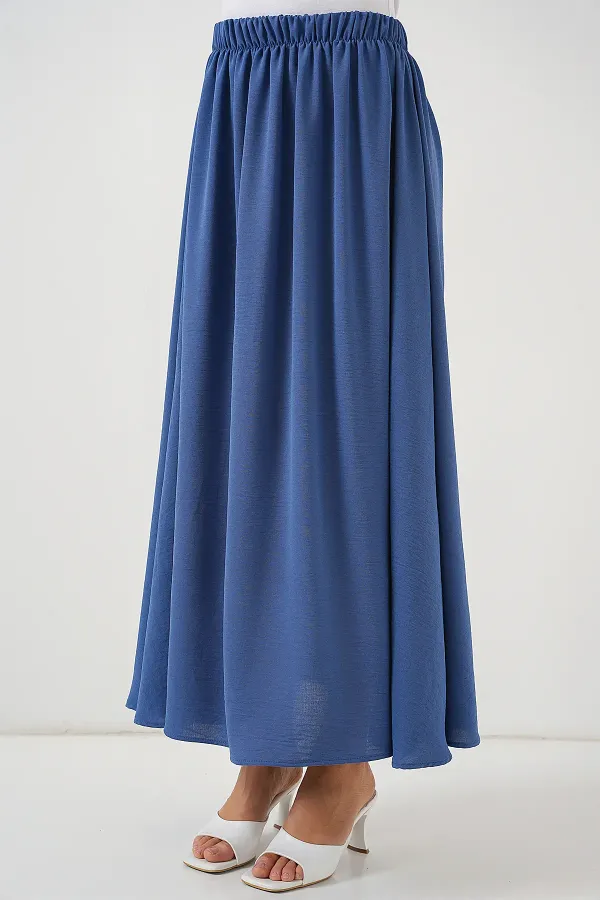 Women's Long Ayrobin Skirt 8050 - Indigo