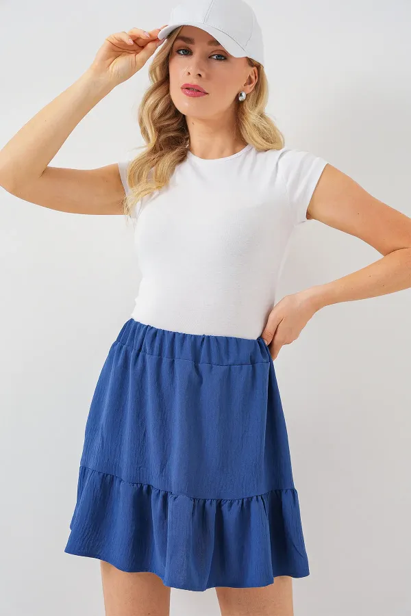 Women's Ayrobin Mini Skirt 8054 - Indigo