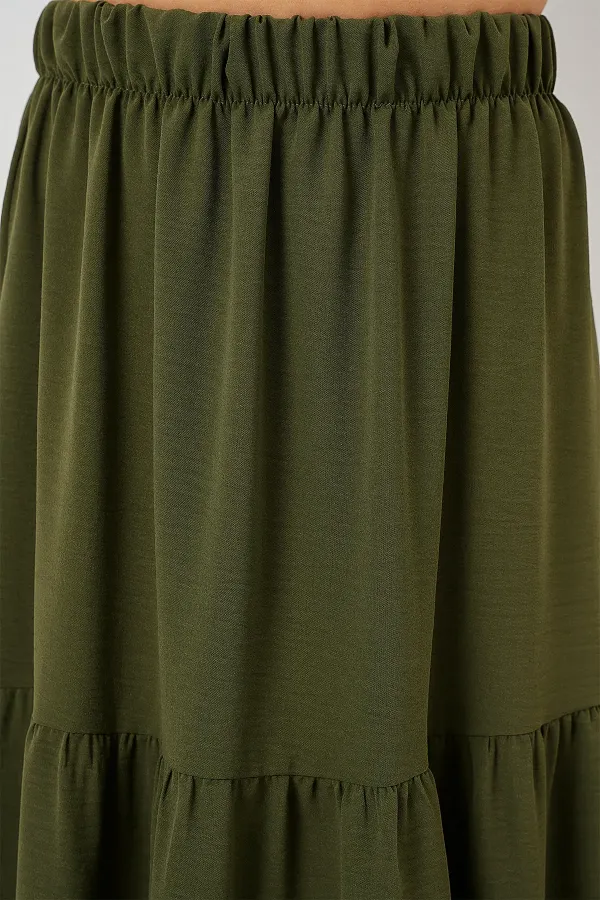 Jupe longue Ayrobin pour femme 8048 - Kaki