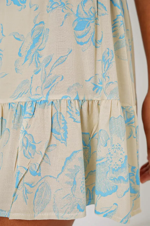 Jupe courte tricotée 1884 - Taille M, couleur crème