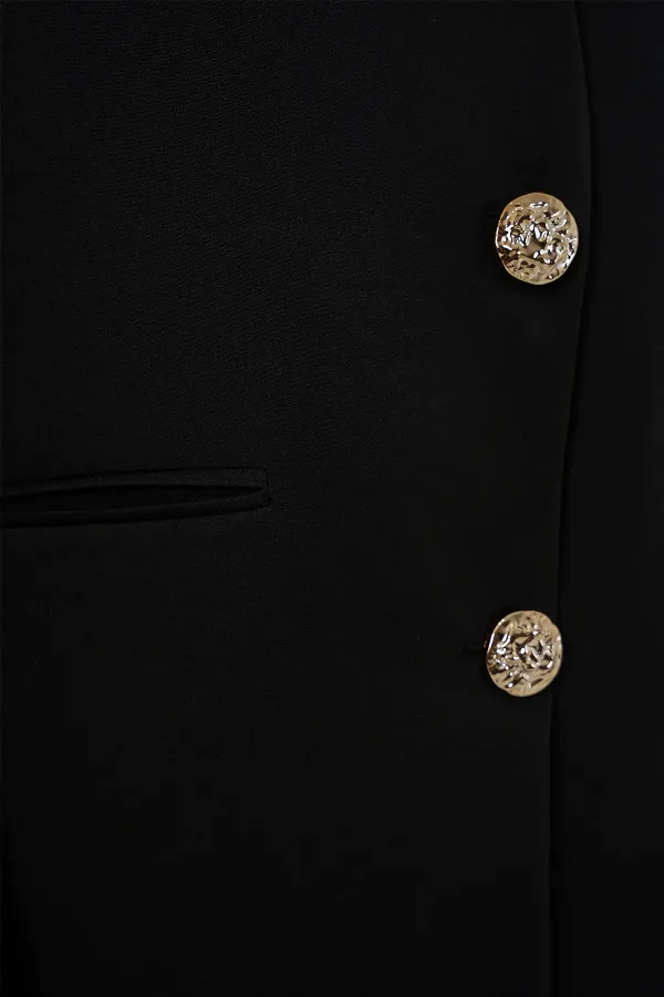 Women's Vest and Trousers Two-Piece Set 30086 - Black