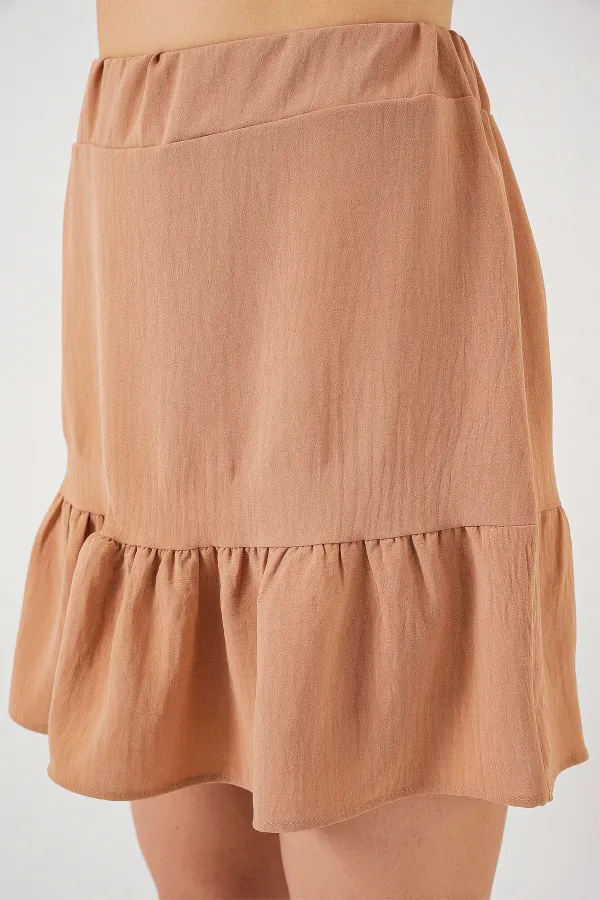 Women's Ayrobin Mini Skirt 8054 - Camel