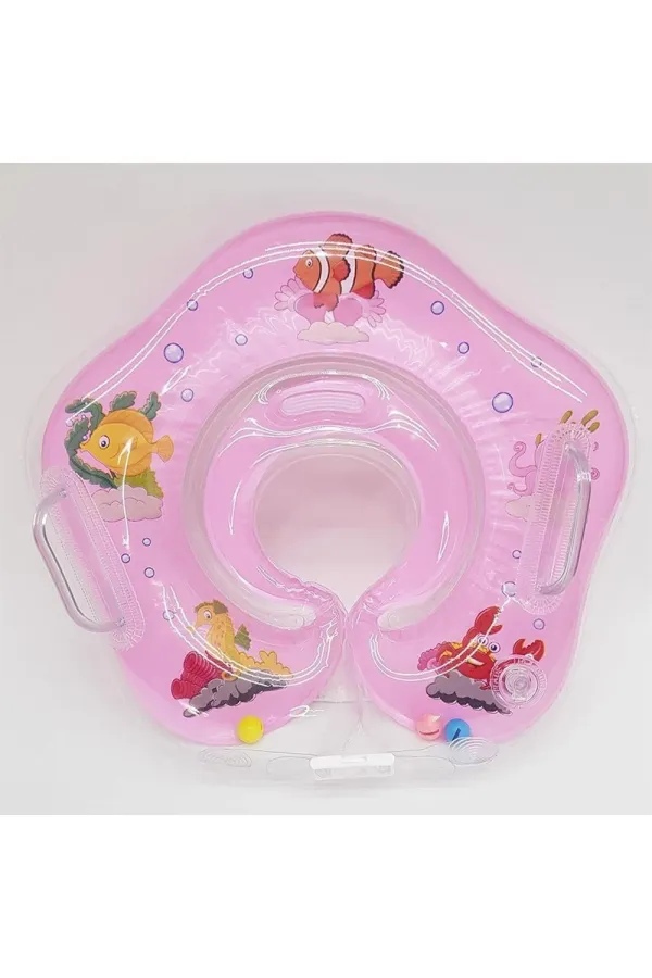 Bouée de natation rose avec verrou de sécurité pour bébé fille HZL25S-BR01