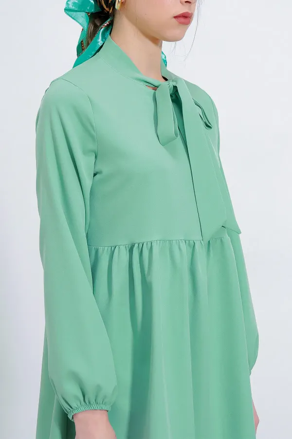 Ensemble pantalon et tunique en maille menthe pour femme (haut et bas) 6654