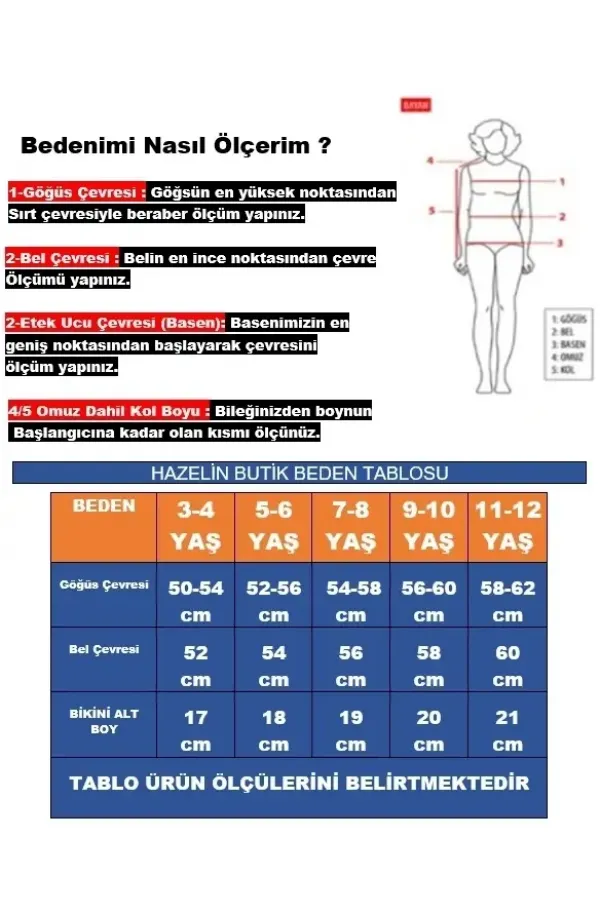Kız Çocuk Lacivert Beyaz Çizgili Flamingo Desenli  4-12 Yaş Üçgen Bikini Takım HZL24S-LC171