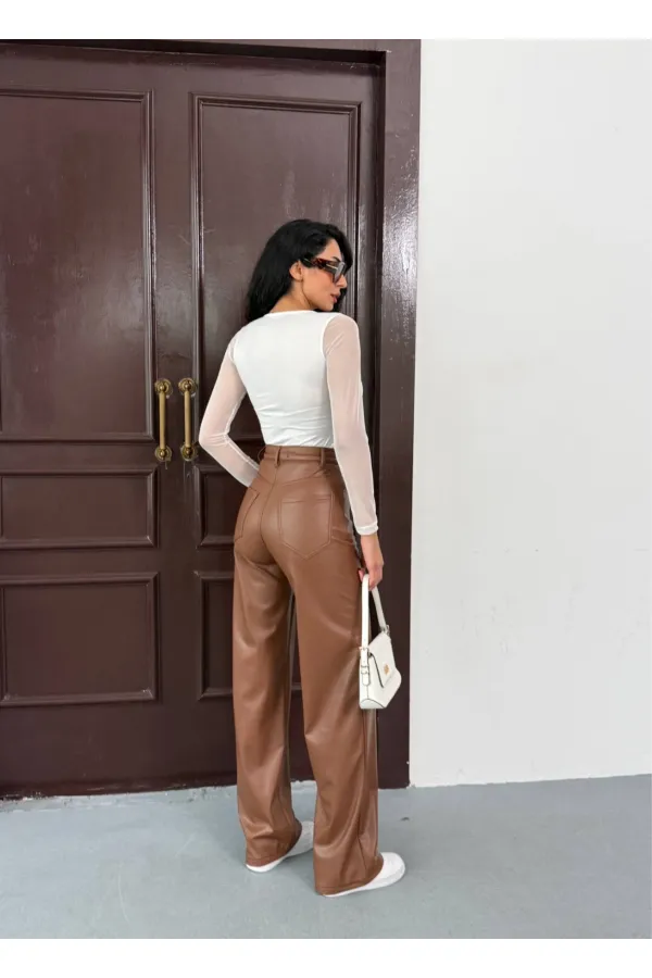 Kadın Beyaz Uzun Tül Kol Sandy Bluz HZL25W-FRY122521