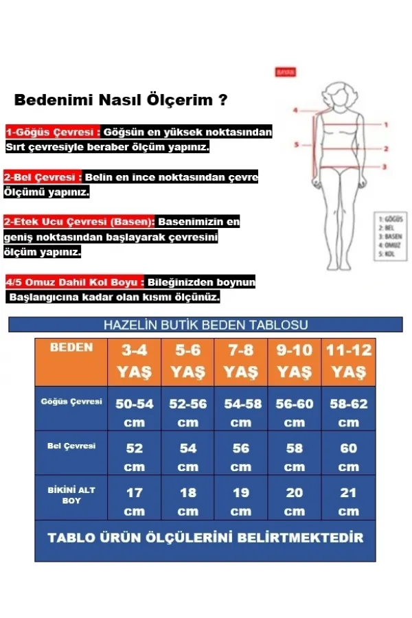 Kız Çocuk Açık Pembe Çizgili Şortlu 4-12 Yaş Straplez Bikini Takım HZL24S-LC9034
