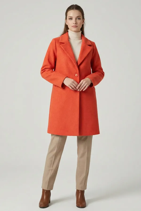 9085 Kaşe Kaban - B.Kırmızı