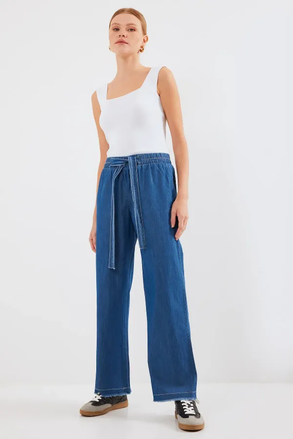 6469 Wide Leg Jeans - Dark Blue
