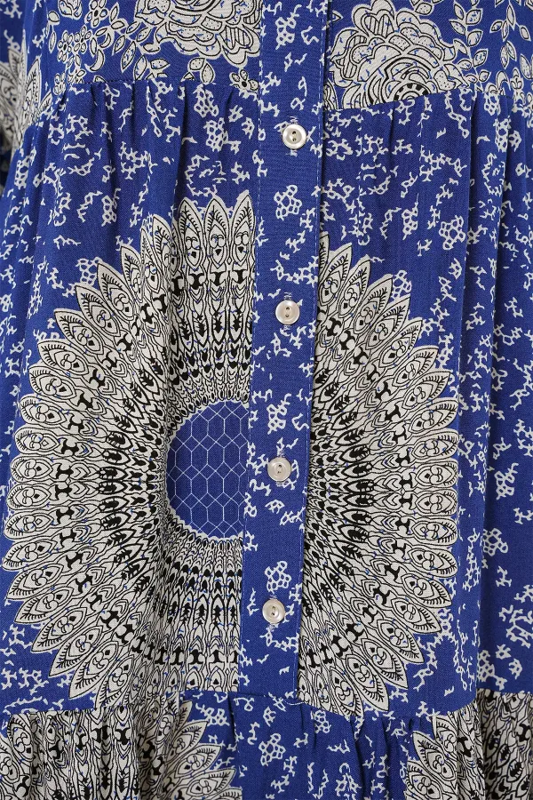 Robe hijab à motifs authentiques 2423 - Saks 4