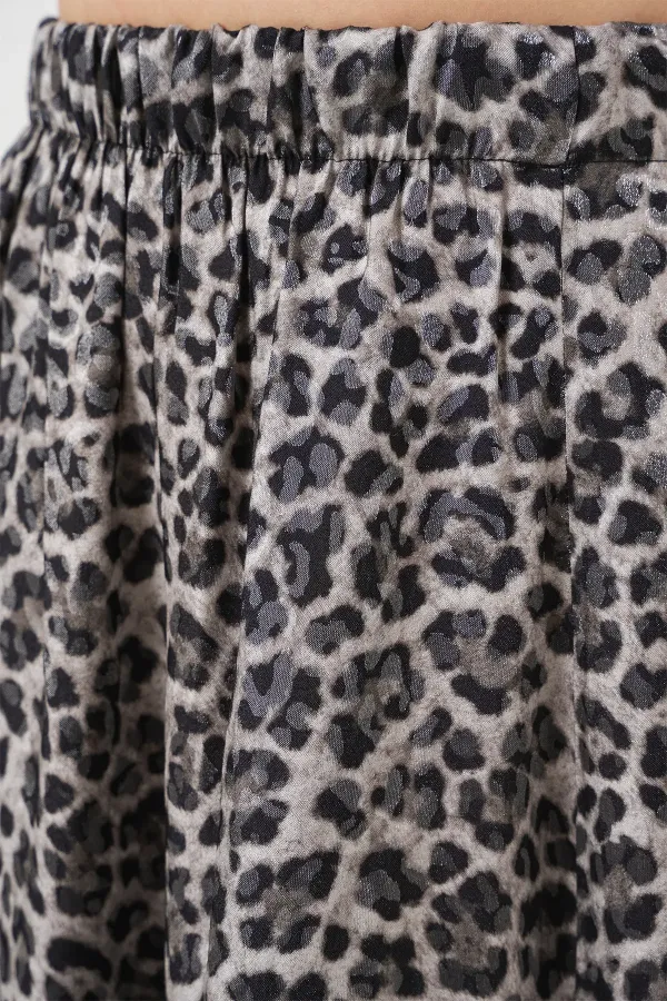 Jupe longue à motifs pour femme 8053 - Anthracite